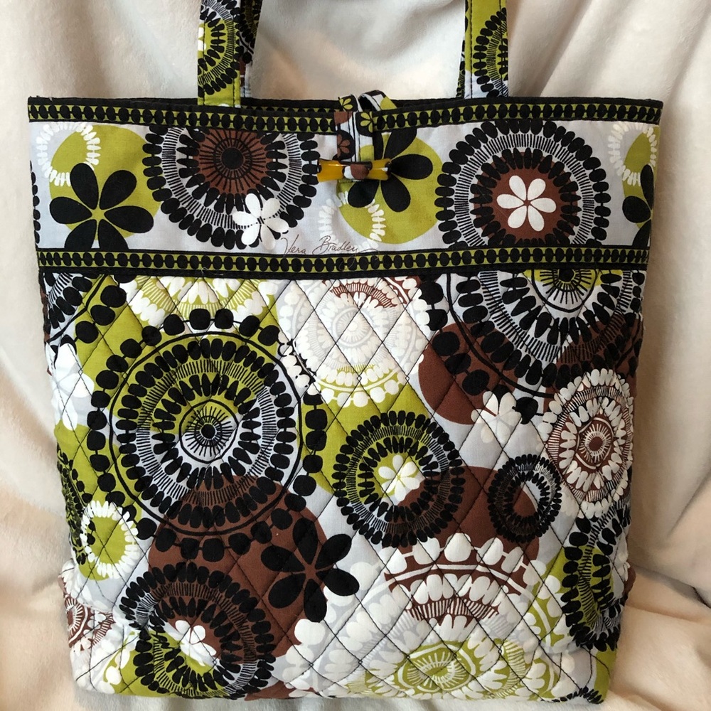 Vera Bradley Cocoa Moss Tote